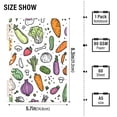 thumbnail image 2 of FORMRS 1-Subject Spiral Notebook 8" x 5" College Ruled 60 Refillable Sheet A5 Hard Cover, Purple Vegetables Pattern, 2 of 7