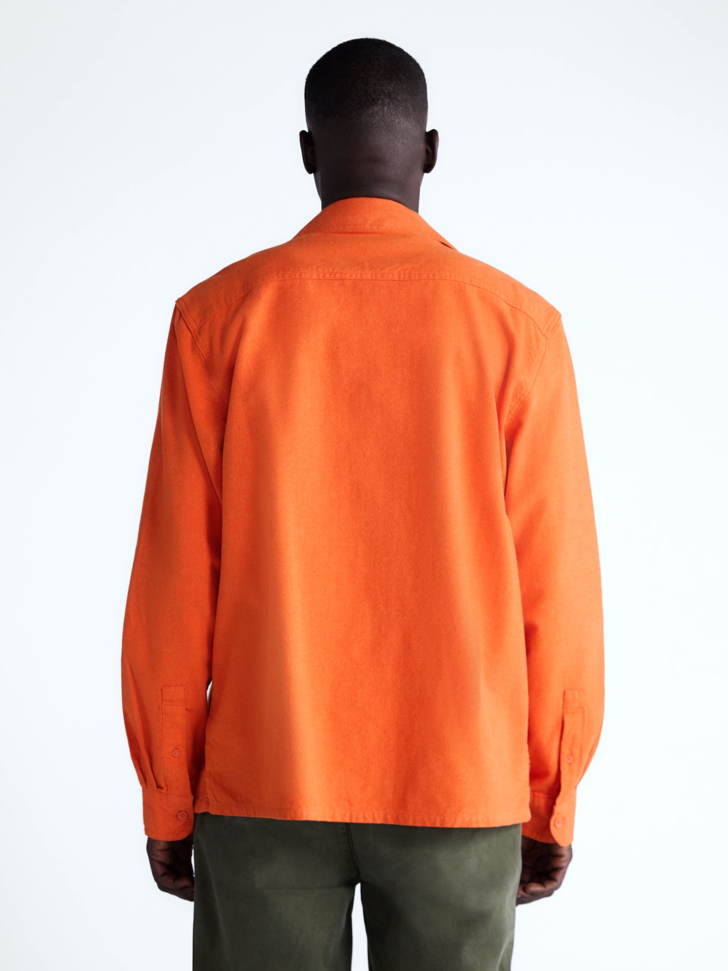 Free Assembly Men's Brushed Canvas Oxford Shirt, Sizes XS-3XL