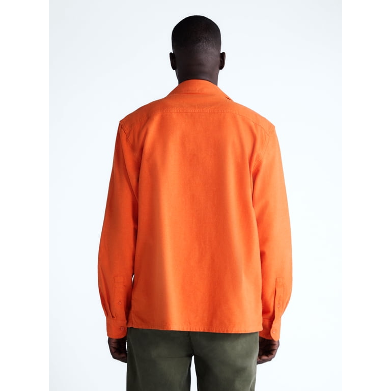 Free Assembly Men's Brushed Canvas Oxford Shirt photo 3