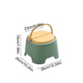 thumbnail image 3 of MMJ Portable Stool with Storage Lightweight Plastic for Living Room Entryway Shoe Changing 10.24x10.24x7.48in, 3 of 6