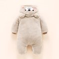 thumbnail image 5 of Vedolay Little Baby Girl Clothes Baby Boy Warm Romper Hooded Jumpsuit Thick Jacket Coat Boys Jumpsuit Grey,59, 5 of 5