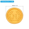 thumbnail image 2 of Letter N Gold Wax Seal Stickers, 50 Pack Envelope Seal Stickers Alphabet Self Adhesive Wax Seals for Wedding, 2 of 6