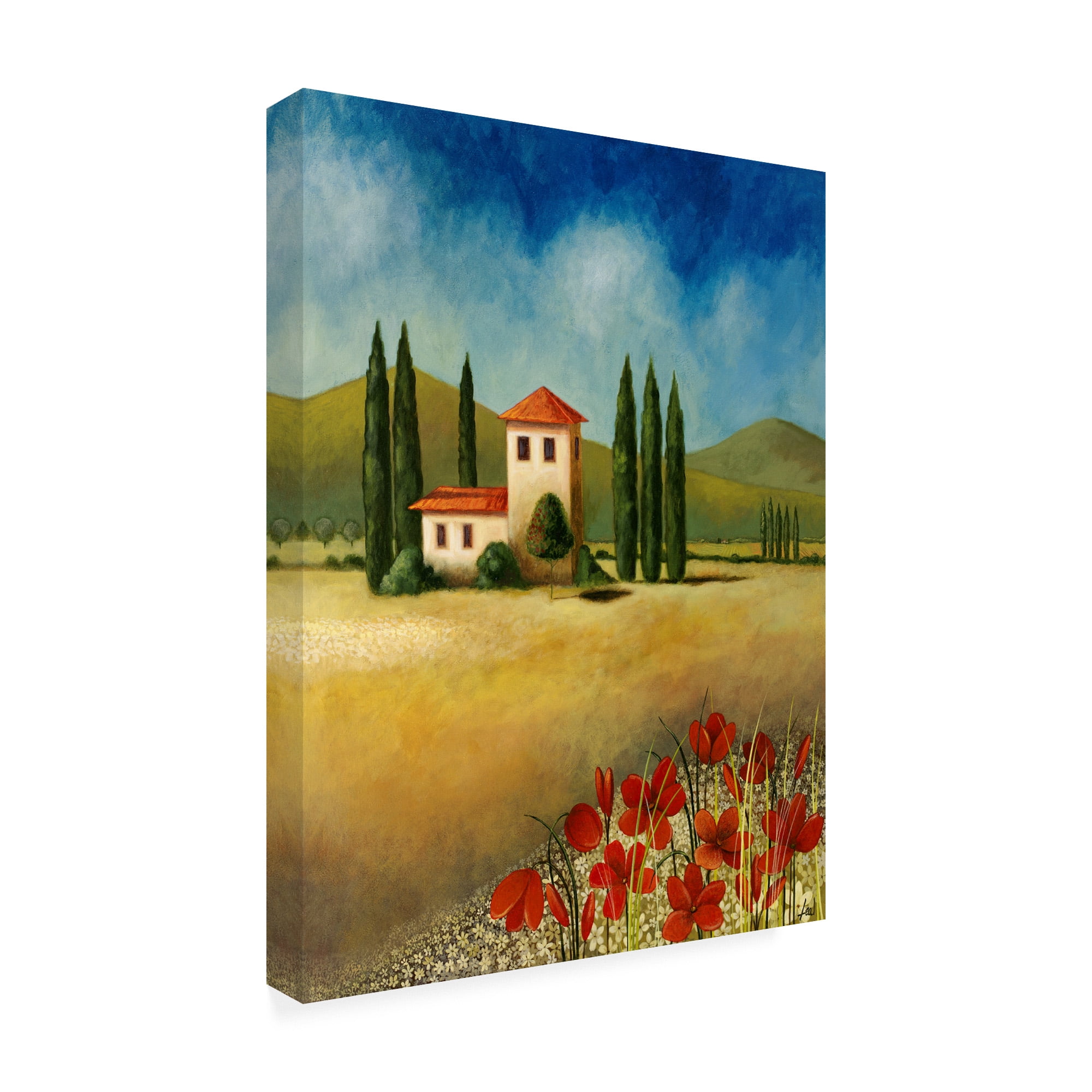 Trademark Fine Art 'Tuscan Landscape 1' Canvas Art by Pablo Esteban