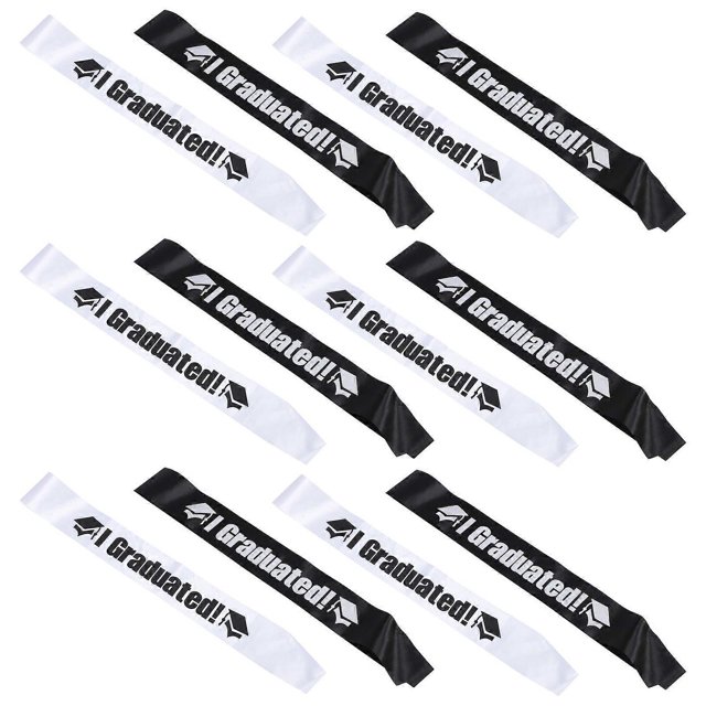 Graduation Stoles 12Pcs Gift Items Ideal For Graduates Graduation Party Supplies Classical Design Suitable For Boys And Girls