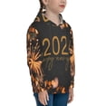 thumbnail image 3 of Kll Unisex Kids Boys Girls Hooded Pocket Pullover Hoodies-Happy New Year 2024, 3 of 9