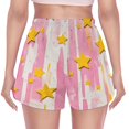 thumbnail image 3 of FORMRS Womens Swim Shorts Mesh Liner Quick Dry Casual Beach Board Bottom with Pockets, Sizes S-2XL, Flat Yellow Stars, 3 of 9