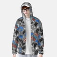 thumbnail image 3 of Picia Video Game Women's Men's UPF 50+ Sun Protection Hoodie Shirt Long Sleeve SPF Fishing Outdoor UV Hiking Lightweight Shirts-, 3 of 9