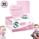 thumbnail image 1 of Cubreboca Infantil Tricapa Desechable  C/50pz Color Rosa Claro, 1 of 4