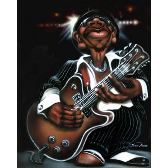 Jazzman Cool Poster Print by Leonard Jones (24 x 30)
