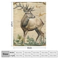 thumbnail image 4 of Orinice Deer Antlers Bird Warm Lightweight Blanket Soft Fleece Blankets for All Seasons - Perfect Decorative Gift for Living Rooms, Sofas, and Offices - Multiple Sizes Available 40x50in, 4 of 6