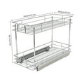 thumbnail image 3 of Kitchen Cabinet Organizer Pull Out Cabinet Organizer, 2-Tier Cabinet Pull Out Shelves, 3 of 20