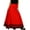 Red, variant on Bimba Women Long Maxi Skirt Faux Silk Boho Chic Skirts With Drawstring Waist