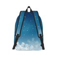 thumbnail image 3 of Daiia Christmas Snowflakes Vintage Canvas Backpack for Men and Women ,Hiking Backpack,Travel Laptop Bag for School,Large Capacity Backpack, 3 of 8