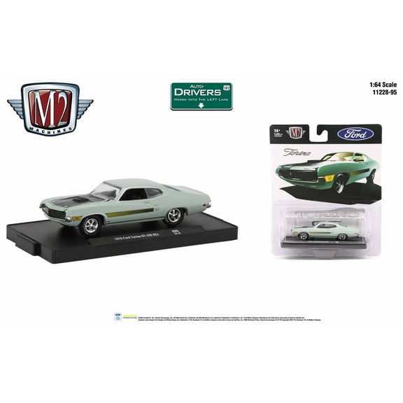 M2 Machines Auto-Drivers 1:64 R95 1970 Ford Torino Gt 429 Scj
