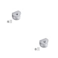 thumbnail image 2 of Naiovety Soporte de pared antideslizante de 10 piezas - Dispositivo de elevación de asiento hermoso y práctico Fácil de instalar Semicírculo semicírculo(6-8)S 2piezas, 2 of 6