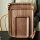 thumbnail image 4 of Bandeja rectangular versátil de madera maciza: elegante y resistente para varios escenarios, 4 of 10