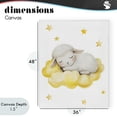 thumbnail image 4 of Stupell Industries Eclectic Sleeping Sheep on Yellow Cloud Canvas Art, 36 x 48, by LSR Design Studio, 4 of 8