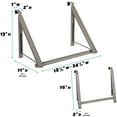 thumbnail image 2 of TEAFIRST Over the Door Hook & Clothes Drying Rack,  Storage Collapsible Metal Satin Nickel, 2 of 7