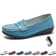 thumbnail image 2 of oqasdz Women Casual Shoes Loafers Slip On Flat Round Toe Shoes Comfortable Breathable Footwear for Ladies Versatile Daily Wear Outdoor Summer, 2 of 7