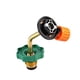 thumbnail image 3 of Adaptador de recarga de tanque de gasolina,Adaptador portátil para recarga de tanque de gasolina de aleación de aluminio,Conector de recarga del tanque del cilindro de gas butano,Válvula de, 3 of 6