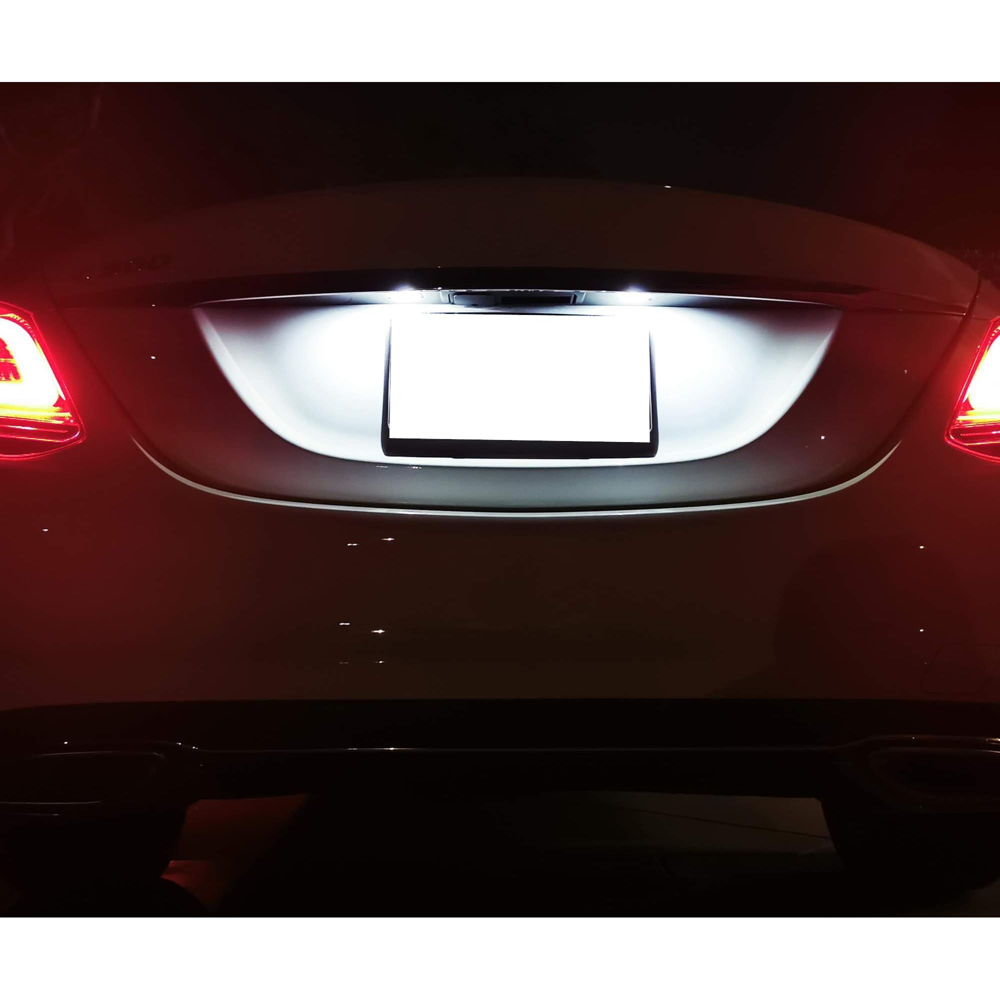Xenon White 3-SMD LED License Plate Light Kit For Mercedes-Benz W205 C-Class, W213 E-Class, W222 S-Class, W218 CLS-Class, etc