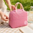 thumbnail image 6 of Insulated Lunch Bag | Small Reusable Tote Bag | Insulated Lunch Bag for Women for Work Daily Use | Great Gift Pink Thermal Lunch Bag, 6 of 6