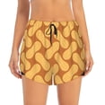 thumbnail image 4 of Lsque Peanuts6 Printed Women's Running Shorts with Liner Pockets,Elastic Quick Dry Workout Athletic Gym Yoga Shorts,Womens High Waist Shorts-, 4 of 9