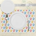 thumbnail image 3 of Ambesonne Retro Place Mats Set of 4, Ice Cream Cones 50s Time, Standard Size, Multicolor, 3 of 6