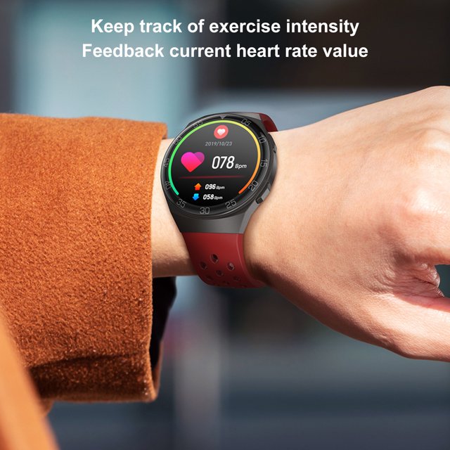 Reloj inteligente SUSUchens MT68, multifuncional, monitor de salud, color, moderno, monitor de ritmo cardíaco, reloj de pulsera inteligente para la vida diaria, color rojo