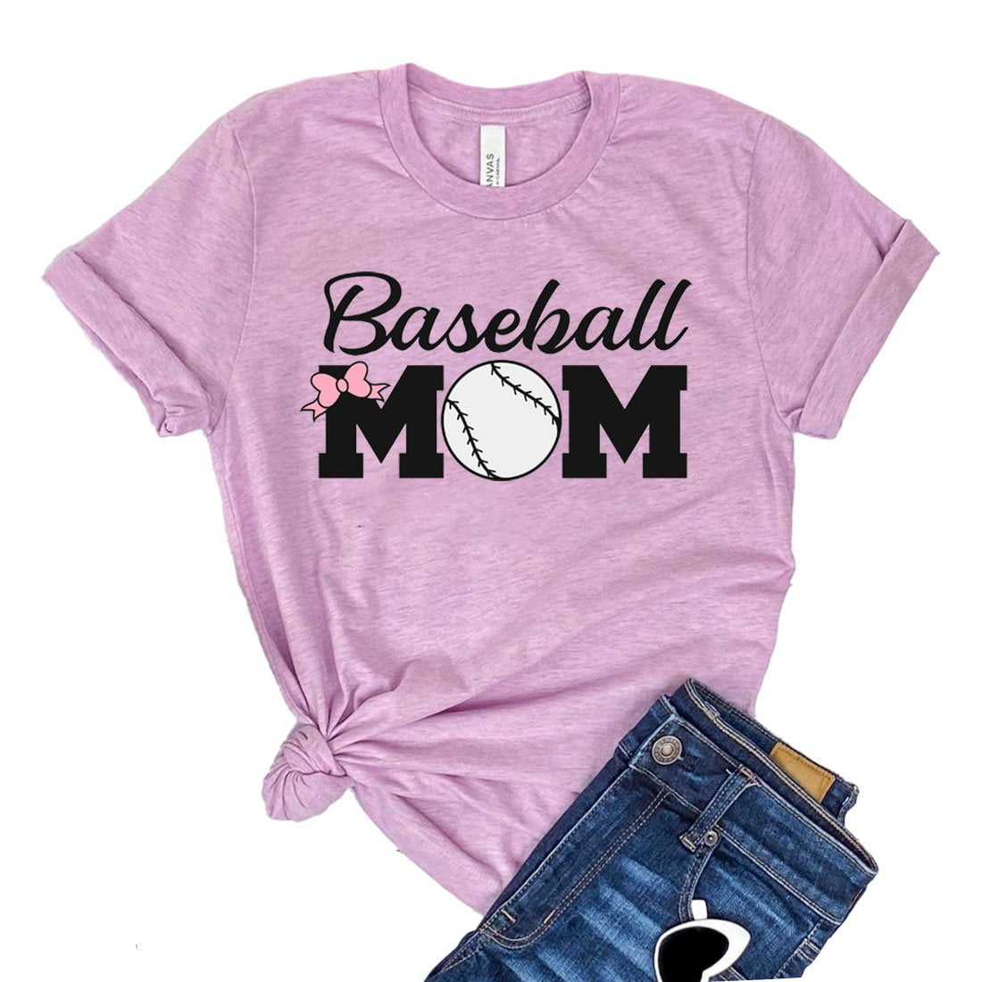 Baseball Mom Tshirt Women's Game Day Shirt Softball Shirts Sports Tshirt Mothers Day Gift