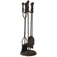 thumbnail image 1 of 5 PC BRONZE FIRESET WITH BALL HANDLES, 1 of 1