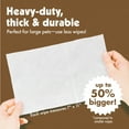 thumbnail image 4 of Petkin Big 'n Thick Extra Large Oatmeal Pet Wipes, 200ct, 4 of 7