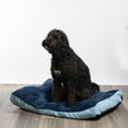 thumbnail image 2 of Modern ThreadsOrthopedic Memory Foam Soft Plush Pillow Bed, Linen Blue, 2 of 3