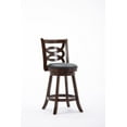 thumbnail image 2 of Boraam Seina 24in. High Back Swivel Wood Counter Stool, Cappuccino Finish, 2 of 7