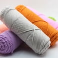 thumbnail image 2 of suxuMhao Soft Yarn, Milk Cotton Yarn, Blended Fiber Yarn, 100g 1 roll, Ideal for Scarves, Coats, Hats & Decorations, Smooth, Vivid Color, Skin-Friendly Soft Yarn for DIY Knitting Crafts,pink&white, 2 of 4