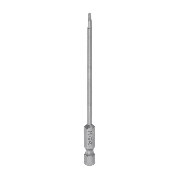 5/64" Hexagonal Destornillador Taladro SAE 1/4" Hexagonal Vástago 4" Longitud Magnético S2 Acero Potencia Perforación taladros