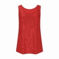 thumbnail image 4 of Sequin Tank Tops for Women Sparkly Sleeveless Glitter Party Tops Scoop Neck Sparkly Clubwear Loose Camisole Shirt Dressy Glitter Tank Tops, 4 of 5