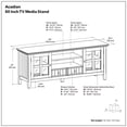 thumbnail image 7 of Acadian 60 inch Wide Solid Wood Transitional TV Stand in Brunette Brown For TVs up to 65 inches, 7 of 7