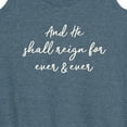 thumbnail image 3 of Instant Message - And He Shall Reign - Women's Racerback Tank Top, 3 of 6