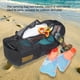 thumbnail image 3 of Greeniant Bolsa de malla de buceo, aletas de esnórquel de nailon, bolso de mano para exteriores, playa, viajes, surf, organizador grande, bolsa Deportes acuáticos, 3 of 6