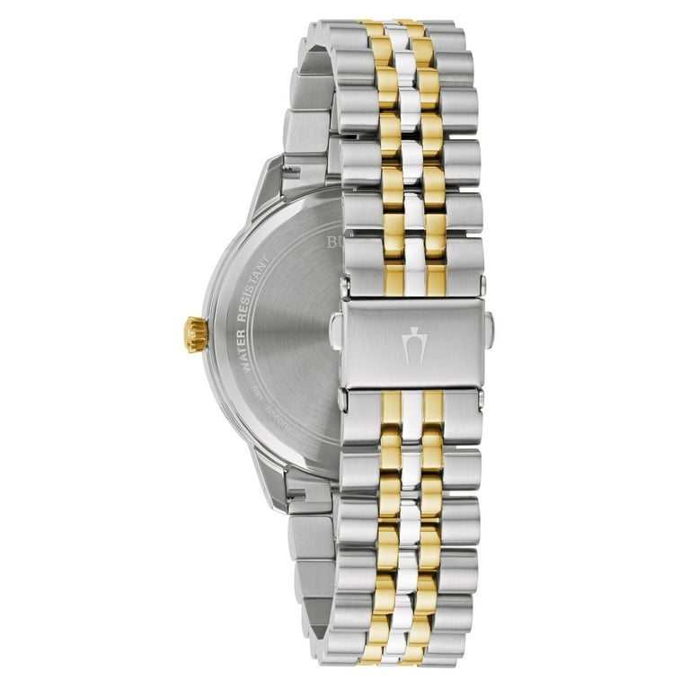 Bulova Men's Two-Tone Stainless Steel Diamond Accent Watch