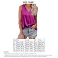 thumbnail image 4 of Camiseta sin mangas de satén con cuello en V para mujer, chaleco sin mangas de verano de Color puro holgado para uso diario, 4 of 6