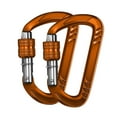 thumbnail image 2 of Bloqueo de carabinero clip cadena de llave d bloqueo anillo de anillo para pesca de correa para perros Naranja, 2 of 8
