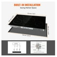 thumbnail image 3 of Electric Cooktop 30 Inch, 4 Burners Induction Stove Top 7500W, Built-in Magnetic Cooktop with LED Touch Screen, 9 Heat Levels, Child Lock & Overheat Protection, 3 of 7