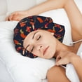 thumbnail image 6 of Kdxio Autumnal Forest Pattern Satin Bonnet Silk Bonnet Hair Bonnet for Sleeping Hair Bonnets for Women Curly Natural Hair, 6 of 6
