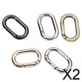 thumbnail image 1 of anillos ovalados de primavera,Mosquetón de aleación de zinc de alta resistencia con anillos de resorte ovalados,Mosquetones de metal llaveros llaveros hebillas,Accesorio de bricolaje con, 1 of 8