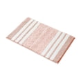 thumbnail image 2 of KOYPTL Bath Mats for Bathroom Non Slip Fluffy Absorbent Microfiber Bath Mat Washable Aesthetic Bathroom Rugs Small Jet Black Striped Bath Mat 24" x 16" Pink, 2 of 6