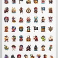 thumbnail image 4 of 35pcs-50pcs Colorful Kids Stickers Pirate Animal Stickers Skull Pack for Luggage Phone Laptop, 4 of 9