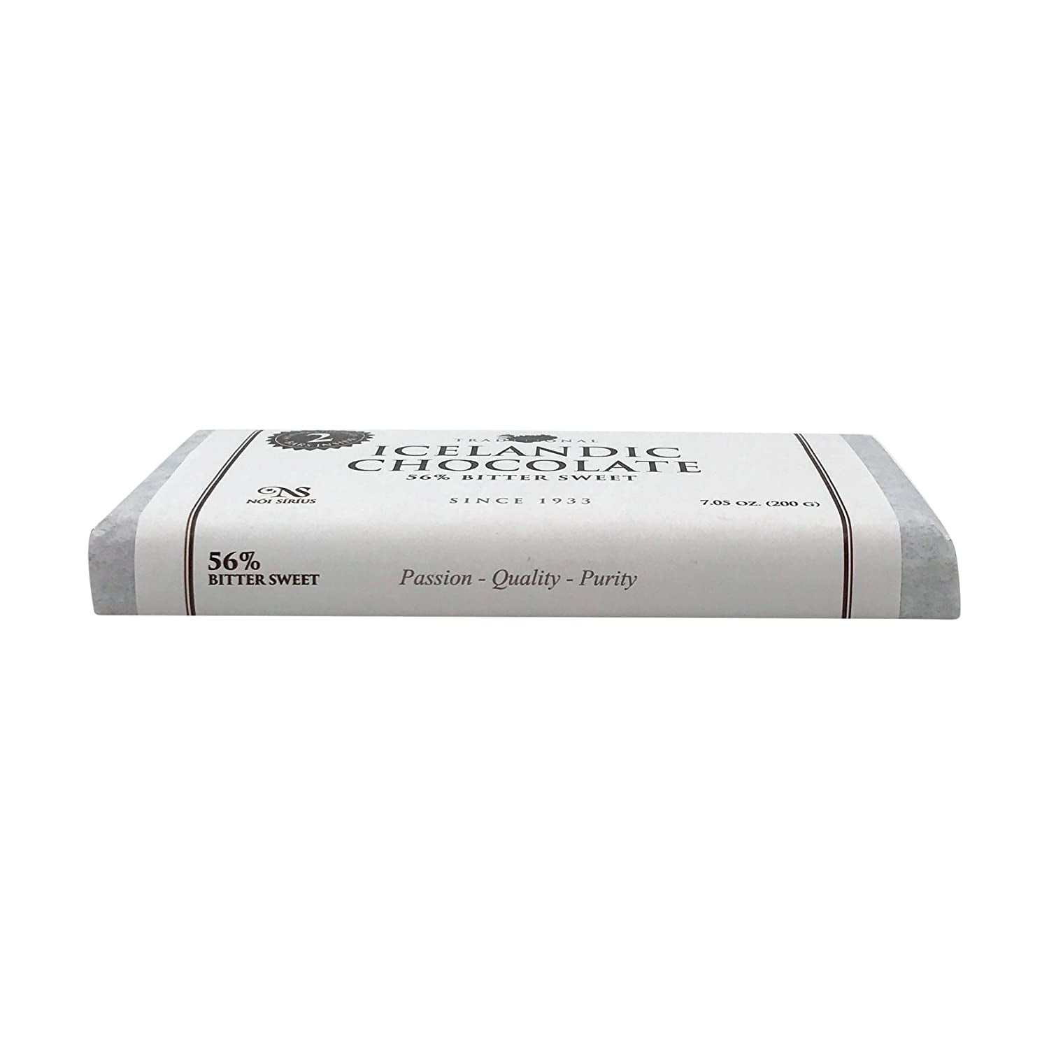 Noi Sirius Pure Icelandic Chocolate Bar - Bitter Sweet 56% (7.05 ounce)