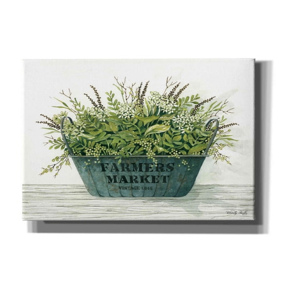 Epic Graffiti 'Farmer's Market Vintage 1848' by Cindy Jacobs, Canvas Wall Art, 26"x18"
